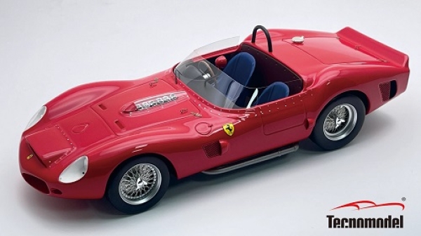 TM18232F Ferrari 330 TRI NO Rool-Bar lower windshield Press Version Red (with showcase) 1:18